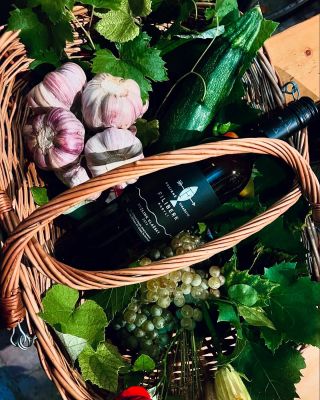 Poděkování Pánu Bohu za úrodu. Pan farář během dnešní mše v Kobylí požehnal hrozny, klasy, ořechy, cukety, lilky, rajčata...