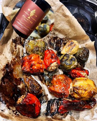 Plněné papriky v tomatové omáčce s FILIBERK Cabernet moravia 2022. Fantazie. All the credit goes to @datichy 👆👌❤️